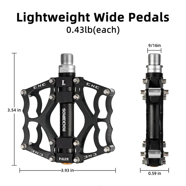 Single Bearing Aluminum Alloy Platform Pedals