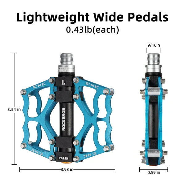 Single Bearing Aluminum Alloy Platform Pedals
