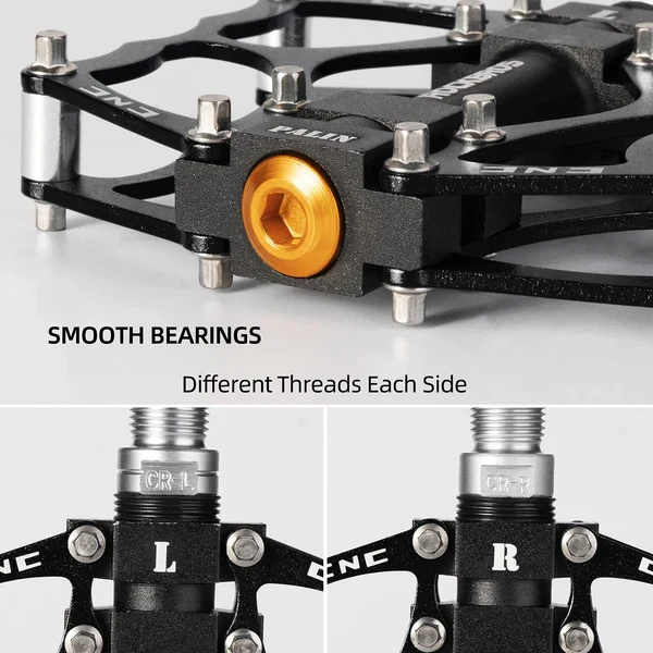 Single Bearing Aluminum Alloy Platform Pedals
