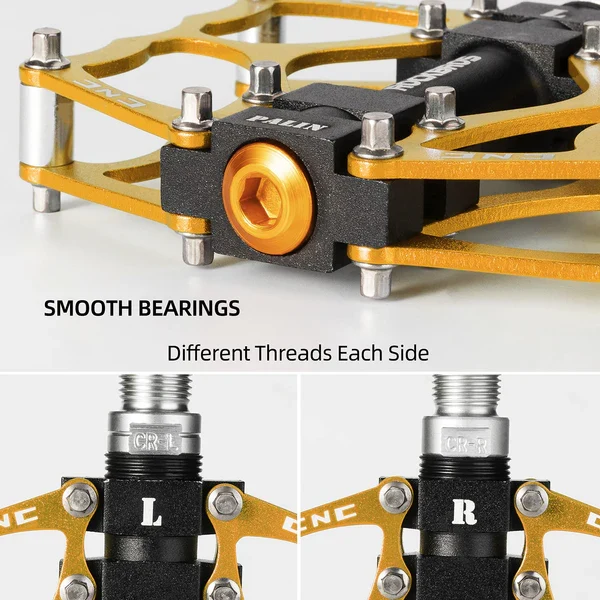 Single Bearing Aluminum Alloy Platform Pedals