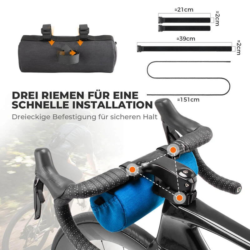 Lenkertasche Klein mit Schultergurt 2L/3,6L - SketchRide Series