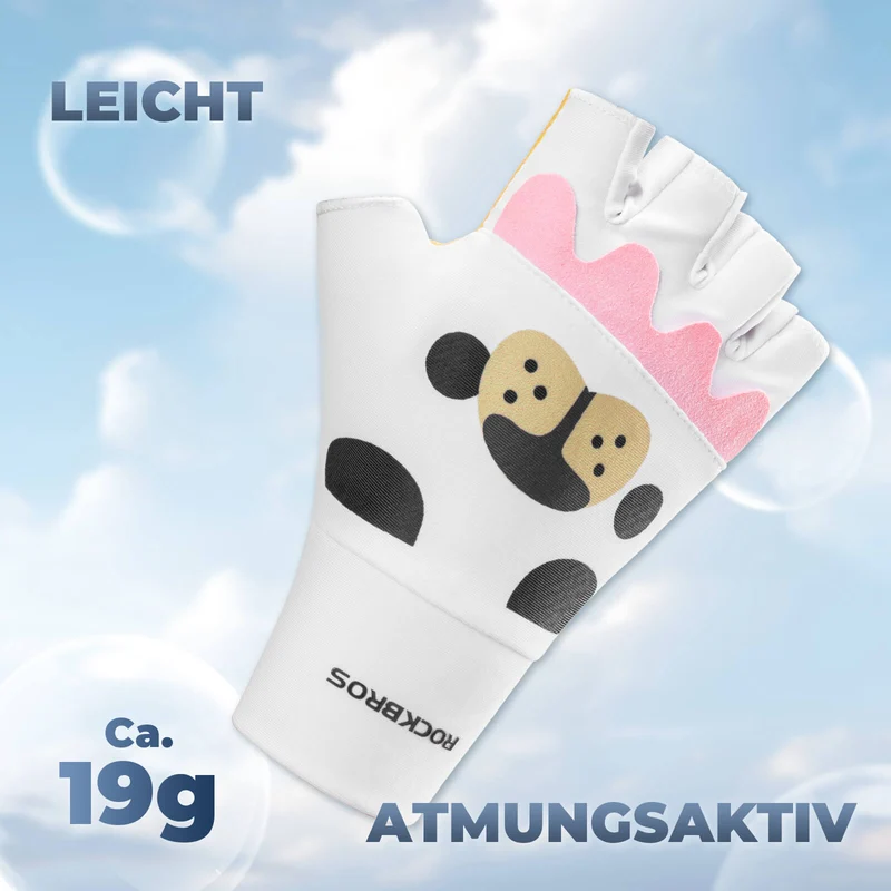 Kinder Halbfinger Fingerlose Fahrradhandschuhe