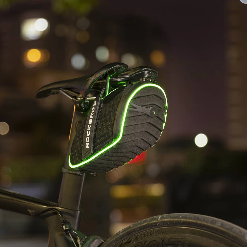 ROCKBROS Fahrrad Satteltaschen Werkzeugtasche mit Reflektorstreifen 1L
