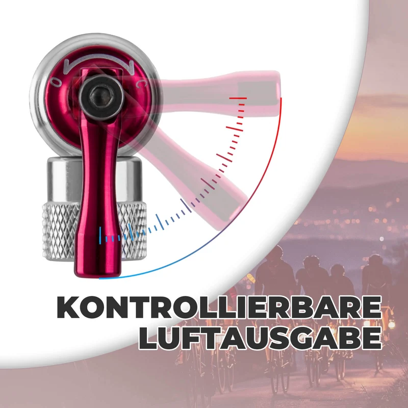 ROCKBROS Fahrradpumpe CO2 팽창기 Fahrrad Minipumpe Presta & Schrader Ventil