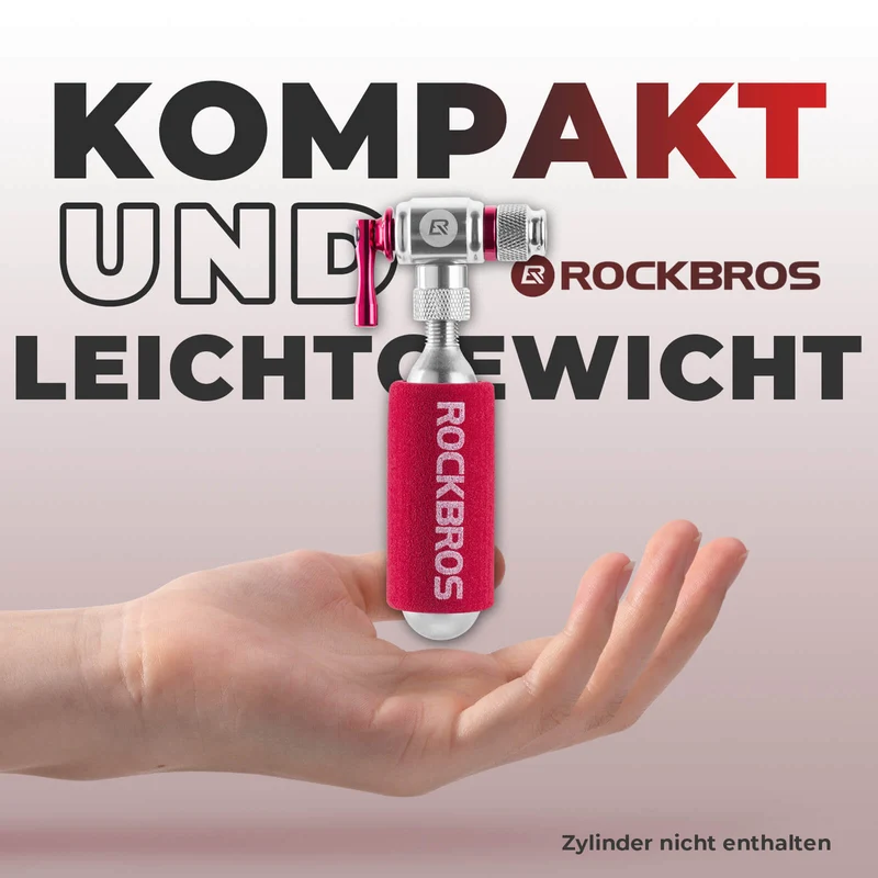 ROCKBROS Fahrradpumpe CO2 팽창기 Fahrrad Minipumpe Presta & Schrader Ventil