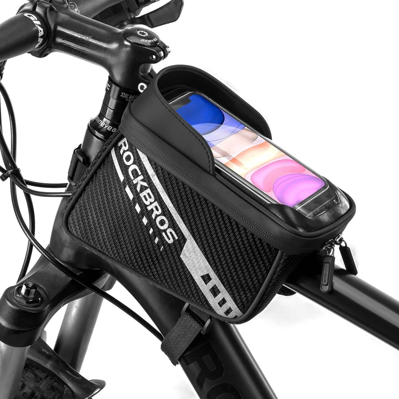 ROCKBROS Oberrohrtasche mit TPU-Touchscreen Seitentaschen-Design 1L