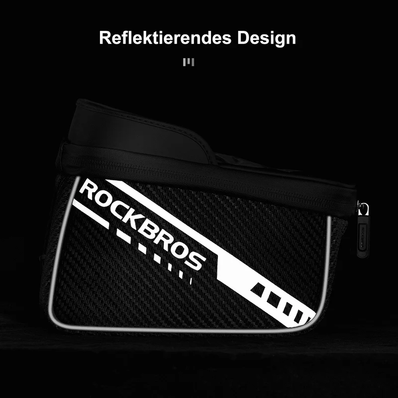 ROCKBROS Oberrohrtasche mit TPU-Touchscreen Seitentaschen-Design 1L