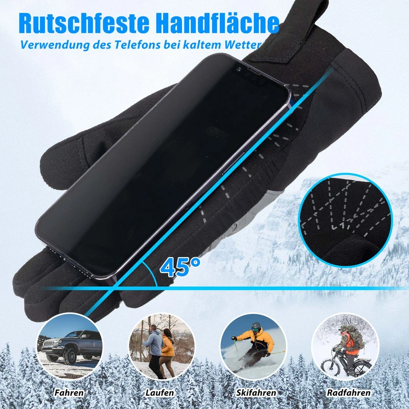 ROCKBROS Fahrradhandschuhe Winter/Herbst 볼핑거 써모 스포츠 유니섹스