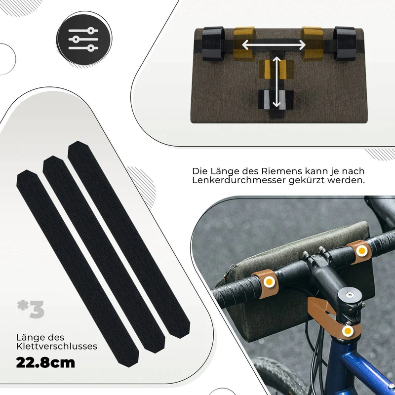 ROCKBROS Fahrrad Lenkertasche Fahrradtasche Fahrradkorb 6 Farbe ca. 1, 3l