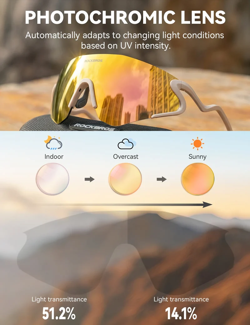 SP382 Photochromic Cycling Sunglasses