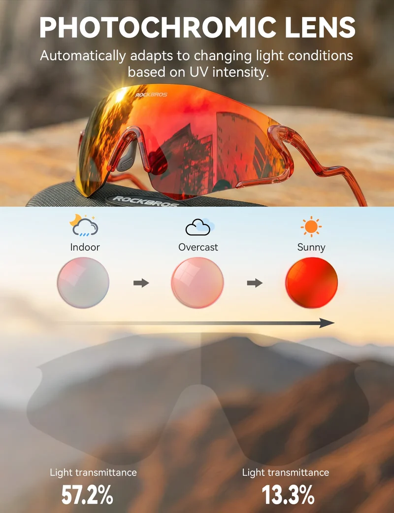 SP382 Photochromic Cycling Sunglasses
