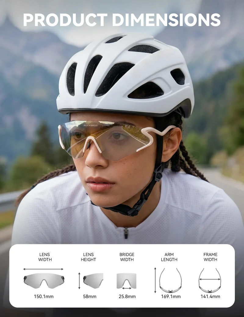 SP382 Photochromic Cycling Sunglasses