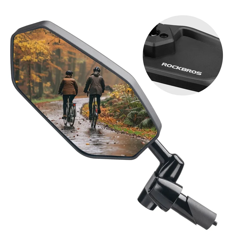 Anti-Glare Bar End Bike Mirror - Left