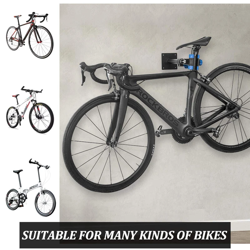 Adjustable Wall-Mounted Bike Repair Stand