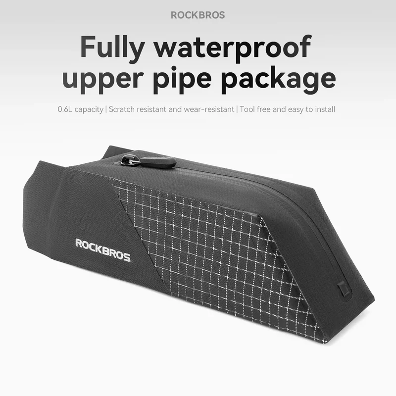 Fully Waterproof Aerodynamic Bike Top Tube Bag - 0.6L
