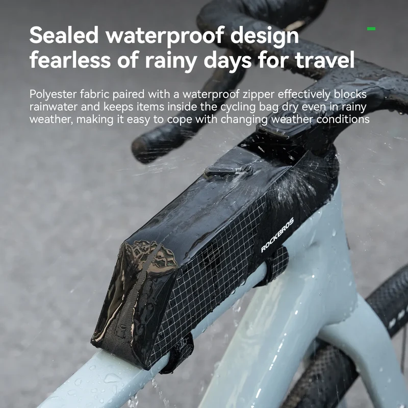 Fully Waterproof Aerodynamic Bike Top Tube Bag - 0.6L