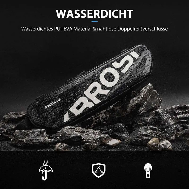 ROCKBROS Fahrrad Rahmentasche Wasserdicht Oberrohr Tasche 4.5L 슈바르츠
