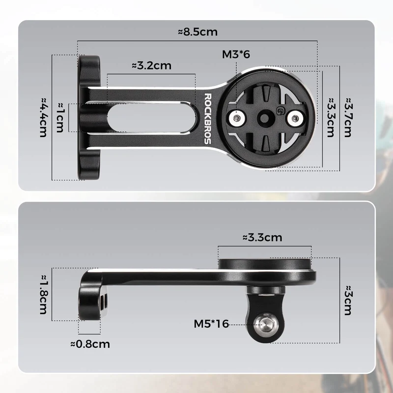 Garmin/Bryton/GPS Fahrradlicht와 함께 Fahrradcomputer Halterung Kompatibel