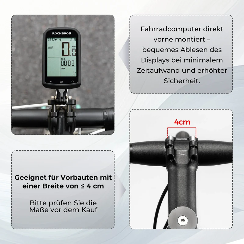 Garmin/Bryton/GPS Fahrradlicht와 함께 Fahrradcomputer Halterung Kompatibel
