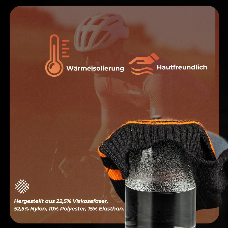 ROCKBROS Sportsocken Fahrradsocken 겨울 Heizsocken Wiederaufladbar 5000mAh