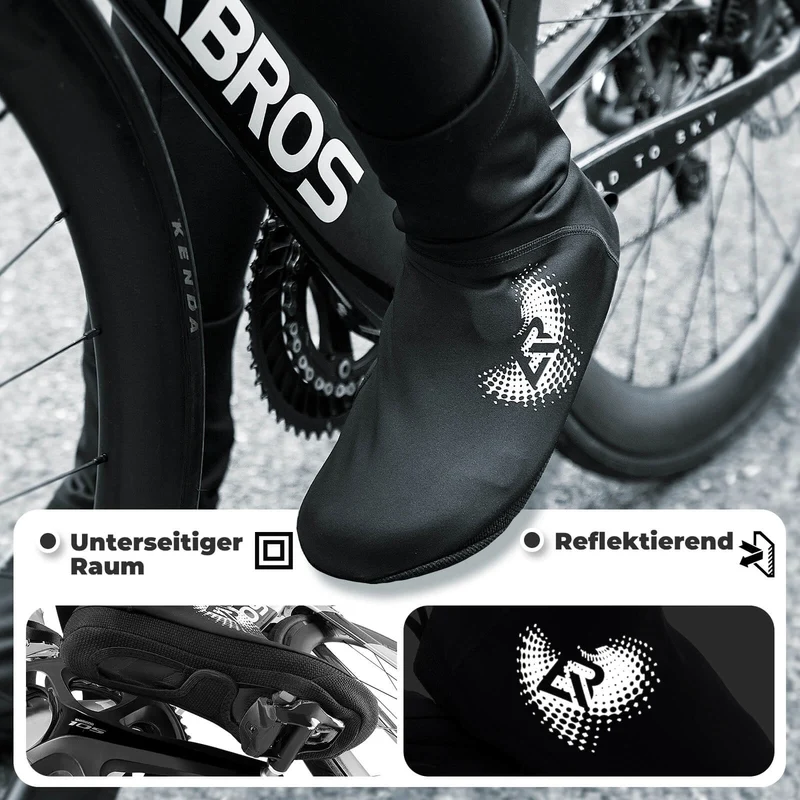 ROCKBROS 겨울 따뜻한 Überschuhe Wasserabweisend Schuhüberzieher