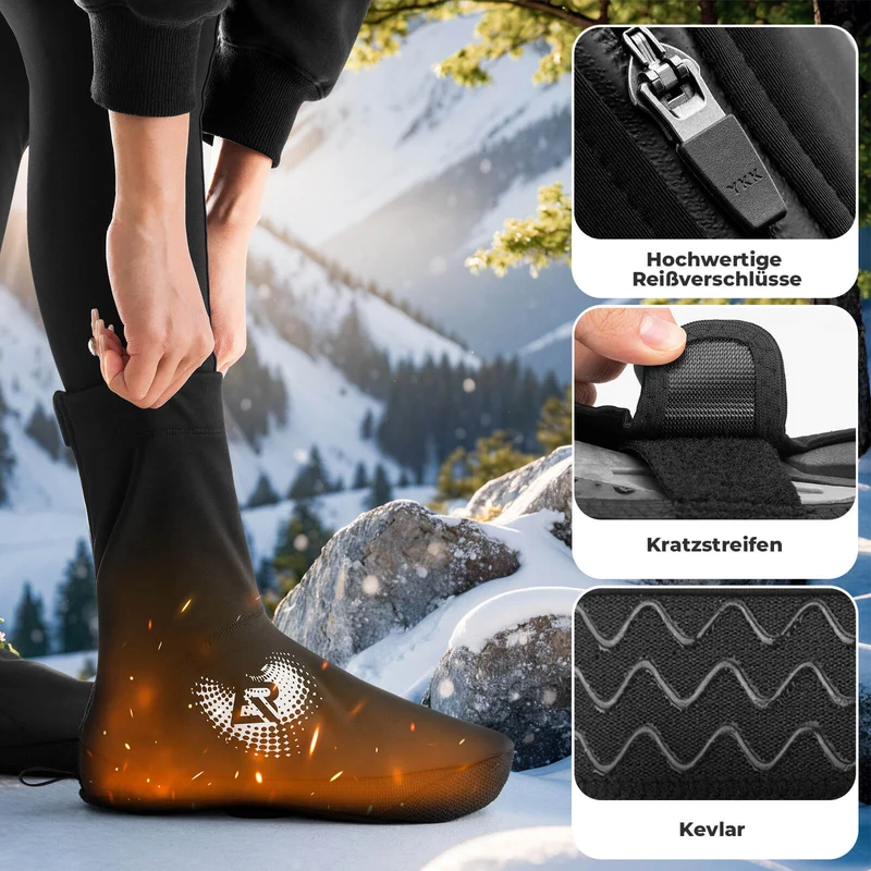 ROCKBROS 겨울 따뜻한 Überschuhe Wasserabweisend Schuhüberzieher