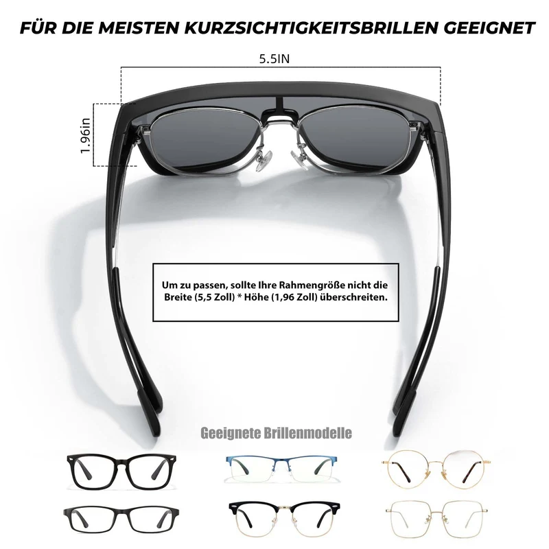 ROCKBROS Polarisierte Fahrradbrille Kurzsichtbrille Überbrille 남여 공용 Sportbrille