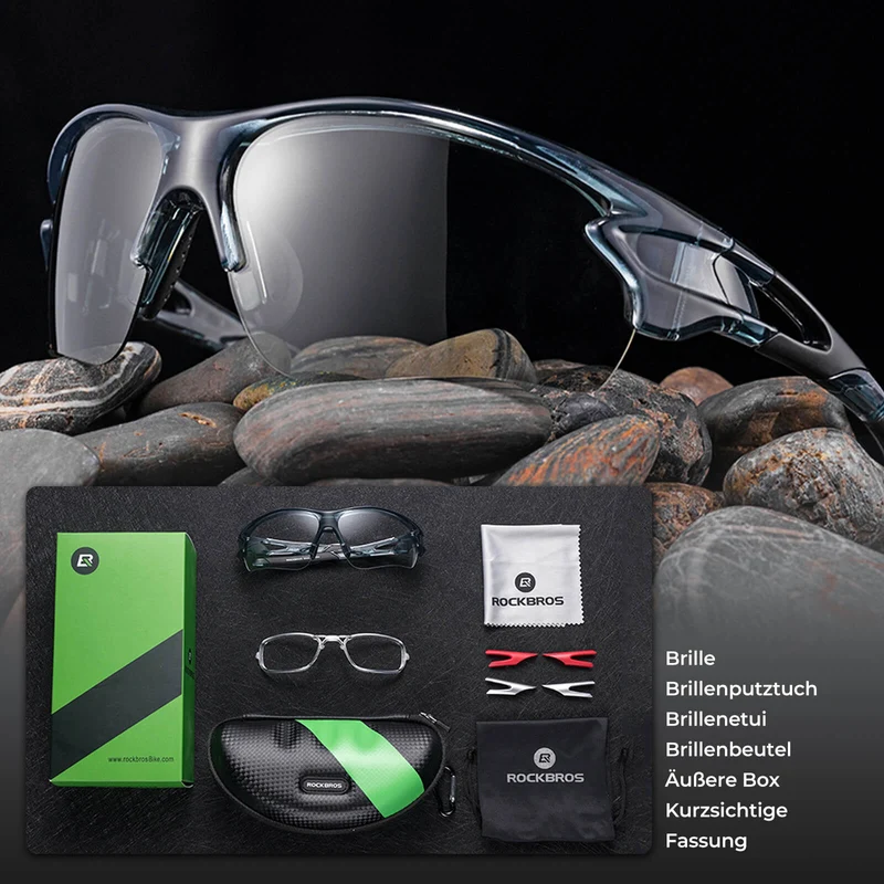 ROCKBROS Fahrradbrille Damen und Herren을 위한 광채색