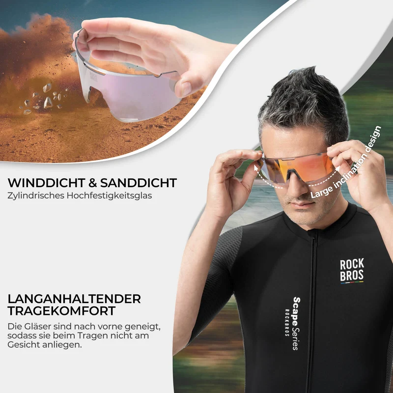 Fahrradbrille Drei-Gläser 구성 시스템 - BOUNDLESS 시리즈