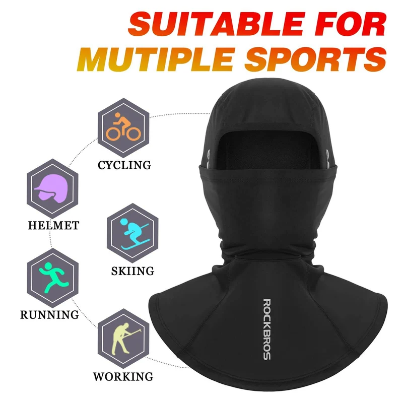 ROCKBROS Wanter Balaclava Herren Winddicht Sturmmaske Outdoorsports