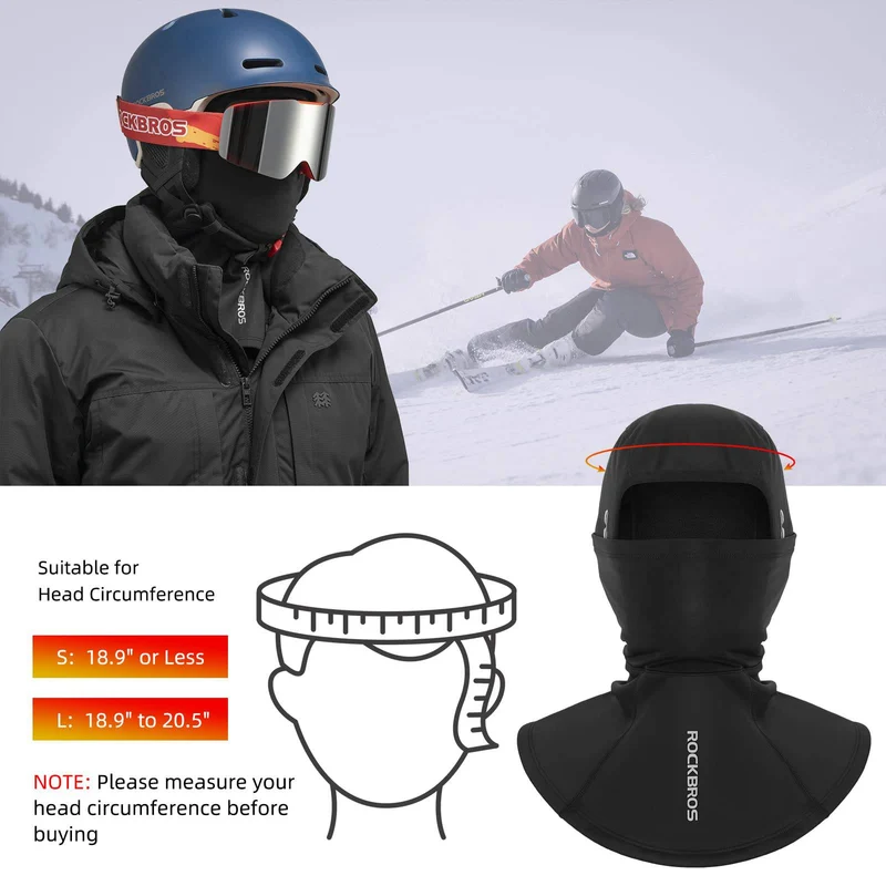 ROCKBROS Wanter Balaclava Herren Winddicht Sturmmaske Outdoorsports