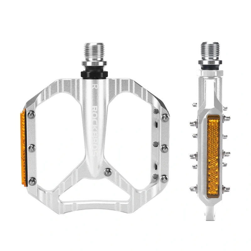 Aluminum Alloy Lightweight Reflective Bike Pedals