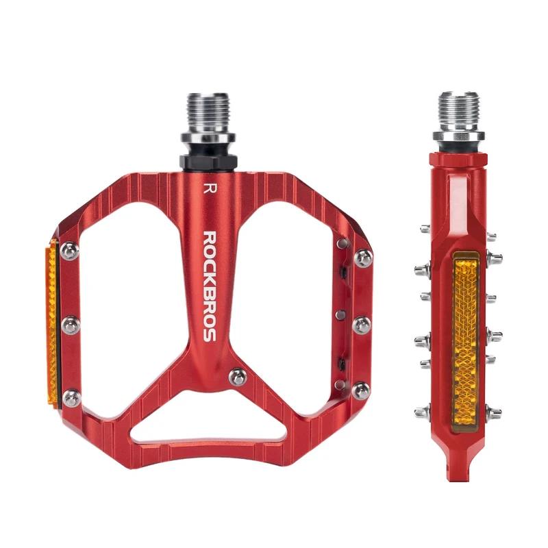 Aluminum Alloy Lightweight Reflective Bike Pedals