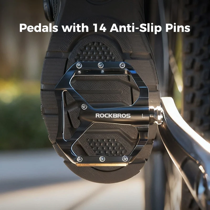 Aluminum Alloy Lightweight Reflective Bike Pedals
