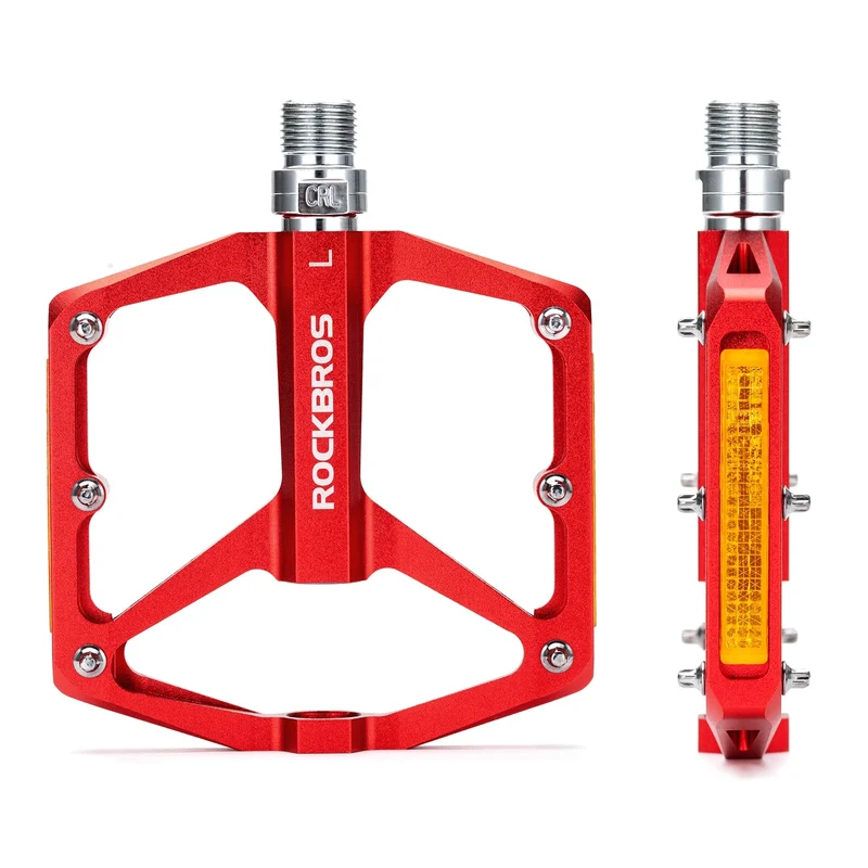 Aluminum Alloy Reflective Bike Pedals