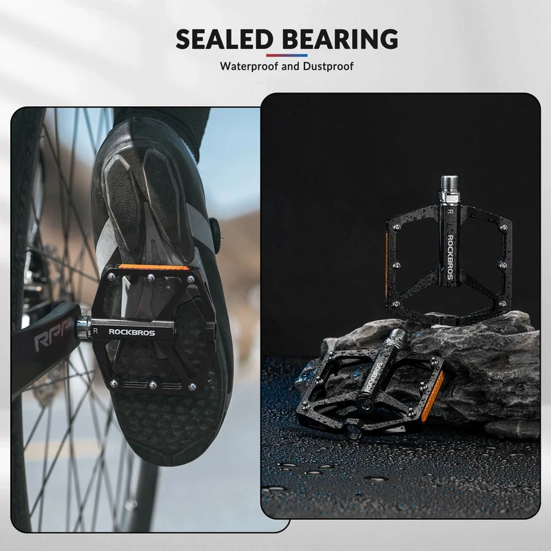 Aluminum Alloy Reflective Bike Pedals