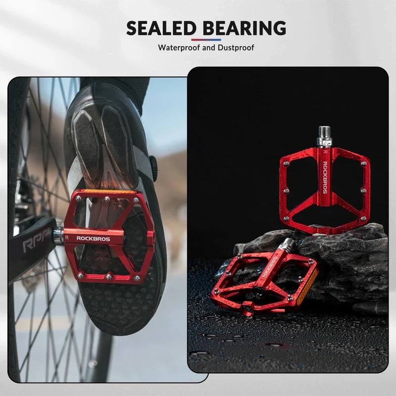 Aluminum Alloy Reflective Bike Pedals