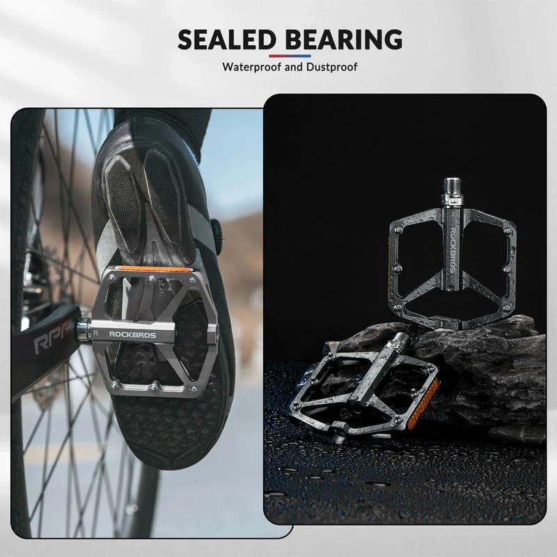 Aluminum Alloy Reflective Bike Pedals