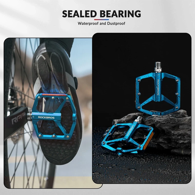 Aluminum Alloy Reflective Bike Pedals