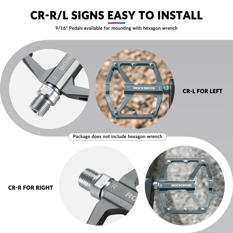 Aluminum Alloy Reflective Bike Pedals