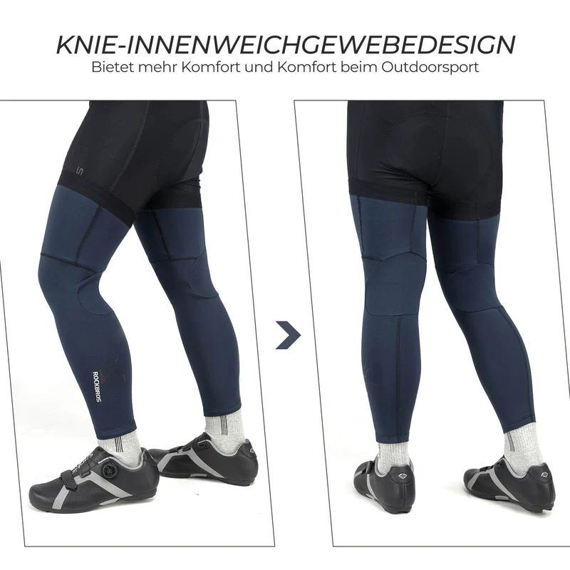 Fahrrad Beinlinge Winter Thermo S-3XL (1 Paar)