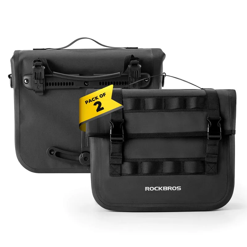 ROCKBROS Wasserdicht Fahrrad Gepäckträgertasche mit Schultergurt hinden 15L