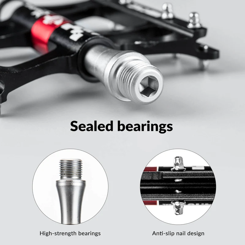 Aluminum Alloy 4 Bearings Mountain Bike Pedals