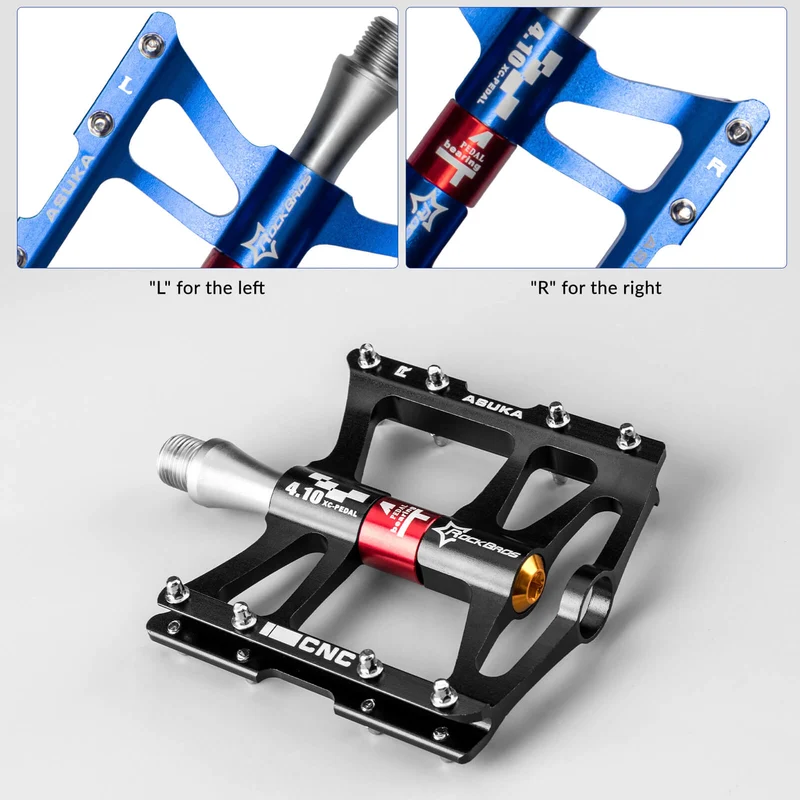 Aluminum Alloy 4 Bearings Mountain Bike Pedals