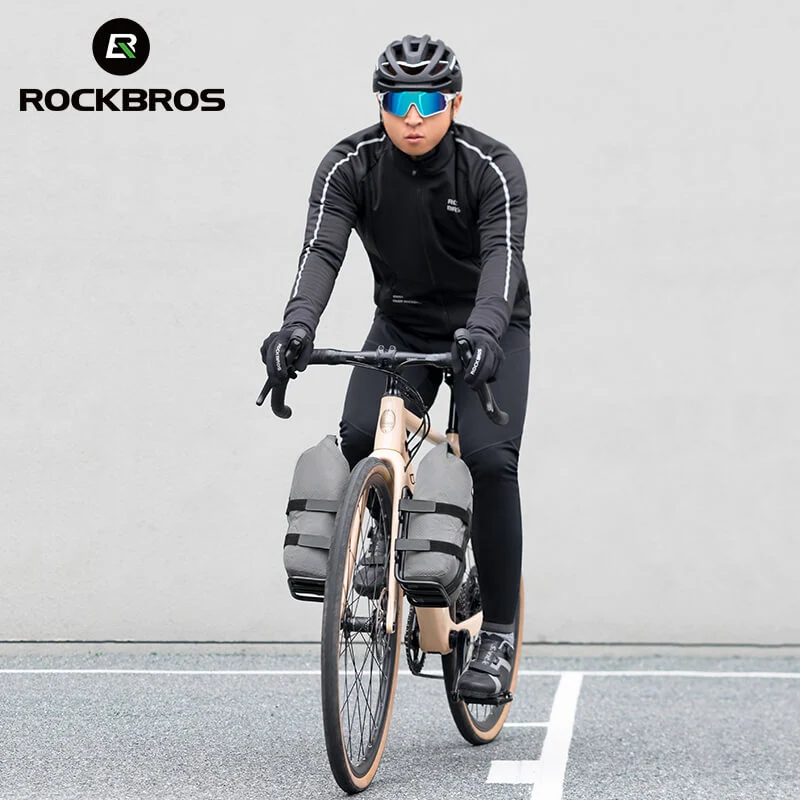 ROCKBROS Water-Resistant Front Fork Rack Bag for Bikepacking
