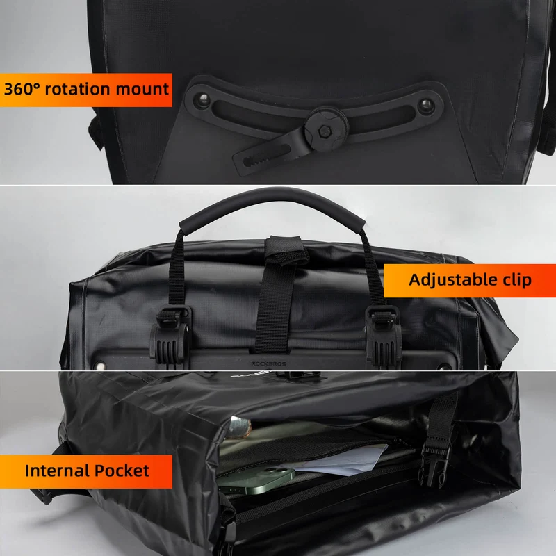 Fully Waterproof Bike Pannier Large Capacity