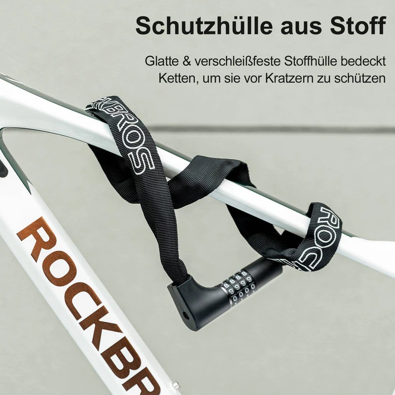 ROCKBROS Zahlenschloss mit 4-Stellegem Zahlencode 96 cm Länge