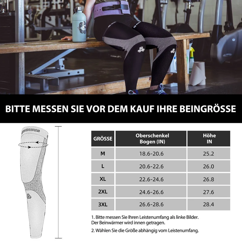 ROCKBROS Radsport Beinlinge Wanter Beinwärmer für Damen & Herren