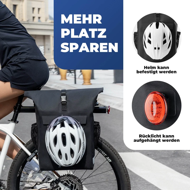 3 in 1 Wasserdicht Gepäckträgertasche 배낭 Umhängetasche 18L