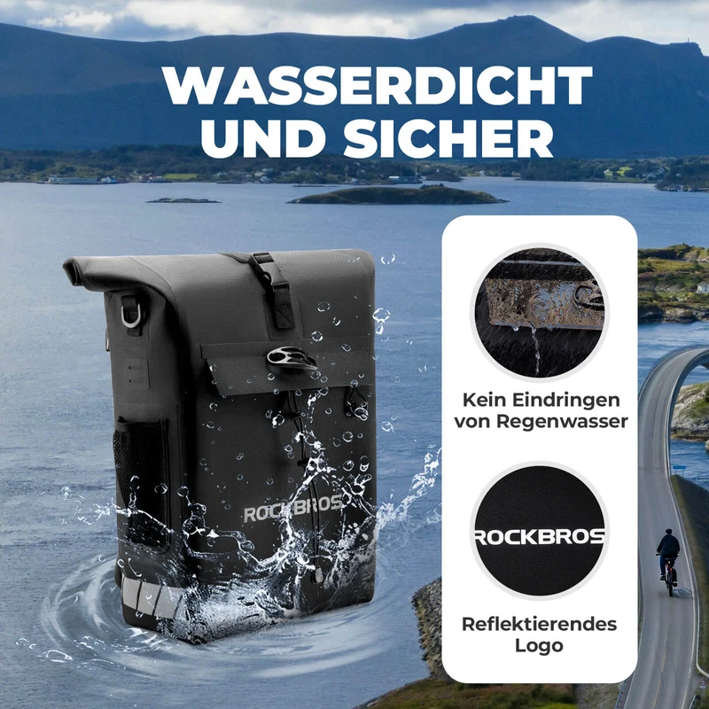 3 in 1 Wasserdicht Gepäckträgertasche 배낭 Umhängetasche 18L